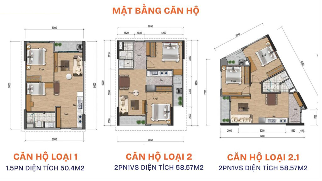 Thiết kế căn hộ PG Aura An Đồng