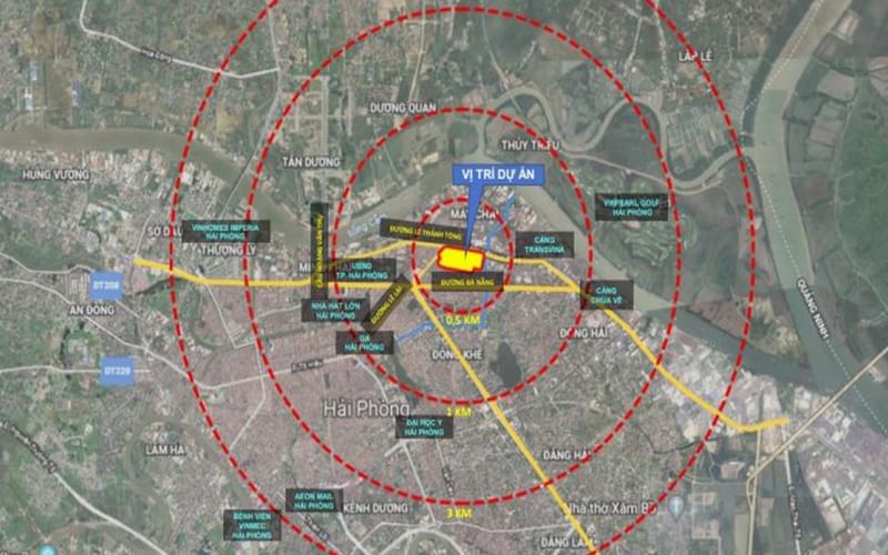 Vị trí nhà ở xã hội tổng kho 3 Lạc Viên