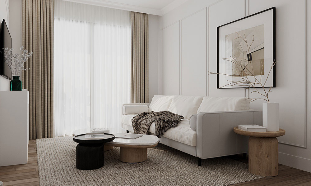 Ảnh thiết kế phòng khách dự án Moonbay Residence