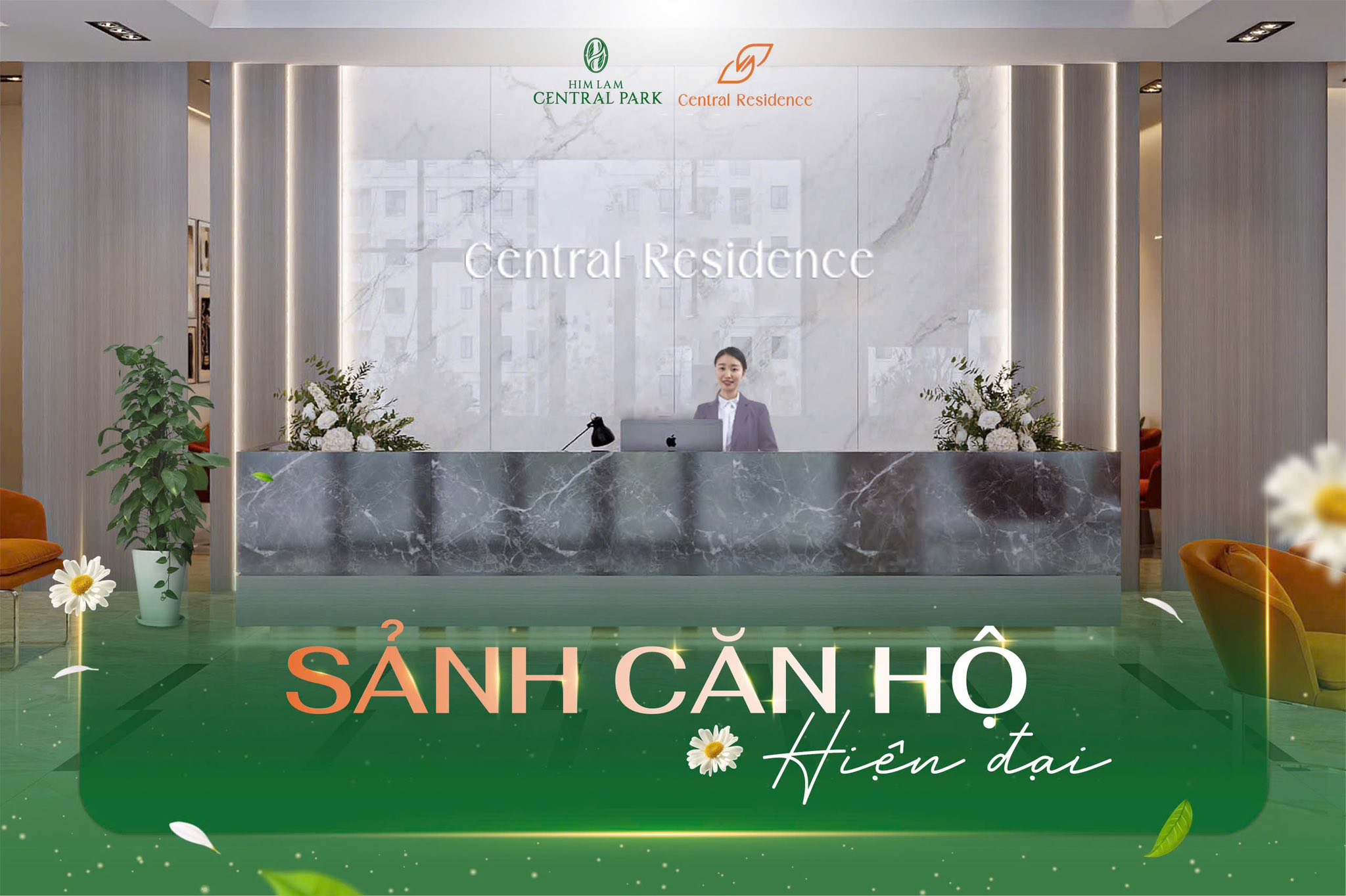 sảnh căn hộ hiện đại